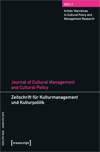 Vorderes Coverbild Journal of Cultural Management and Cultural Policy/Zeitschrift für Kulturmanagement und Kulturpolitik
