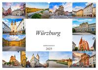 Würzburg Impressionen (Wandkalender 2025 DIN A2 quer), CALVENDO Monatskalender
