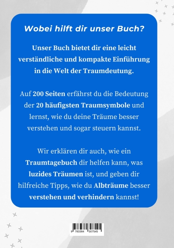 Rückseitencover Was bedeuten unsere Träume?