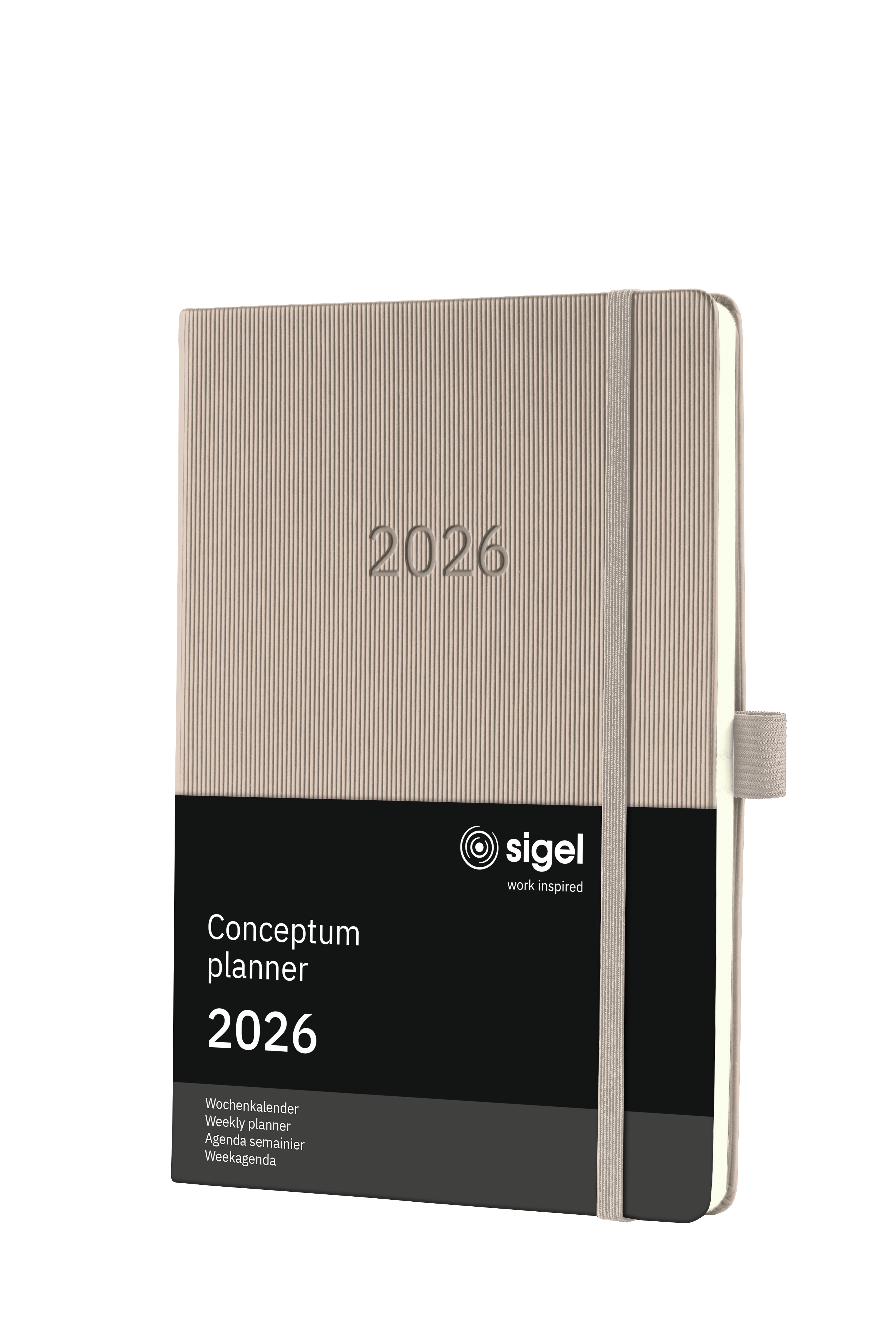 SIGEL C2660 Wochenkalender Conceptum 2026, ca. A5, , taupe