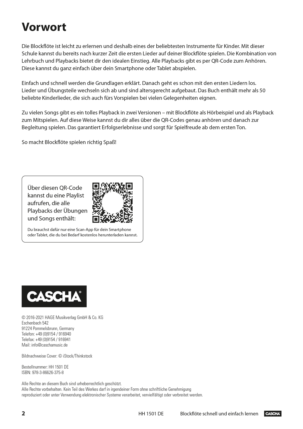 Beispielinhalt (Bild) Blockflöte - Schnell und einfach lernen