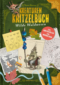 Vorderes Coverbild Kreaturenkritzelbuch - Wilde Waldwesen