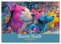 Bunte Stadt - Einzigartige Bewohner (Wandkalender 2026 DIN A2 quer), CALVENDO Monatskalender