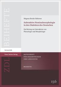 Vorderes Coverbild Subtraktive Nominalmorphologie in den Dialekten des Deutschen