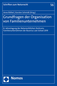 Vorderes Coverbild Grundfragen der Organisation von Familienunternehmen