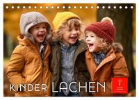 Kinder Lachen (Tischkalender 2025 DIN A5 quer), CALVENDO Monatskalender