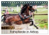 Fahrpferde in Aktion (Tischkalender 2026 DIN A5 quer), CALVENDO Monatskalender