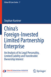 Vorderes Coverbild China’s Foreign-Invested Limited Partnership Enterprise