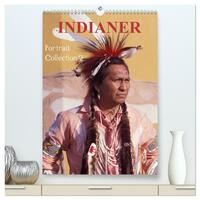 Vorderes Coverbild INDIANER Portrait Collection 2 (hochwertiger Premium Wandkalender 2026 DIN A2 hoch), Kunstdruck in Hochglanz