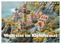 Weltreise im Kleinforma (Tischkalender 2025 DIN A5 quer), CALVENDO Monatskalender
