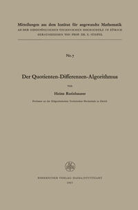 Der Quotienten-Differenzen-Algorithmus