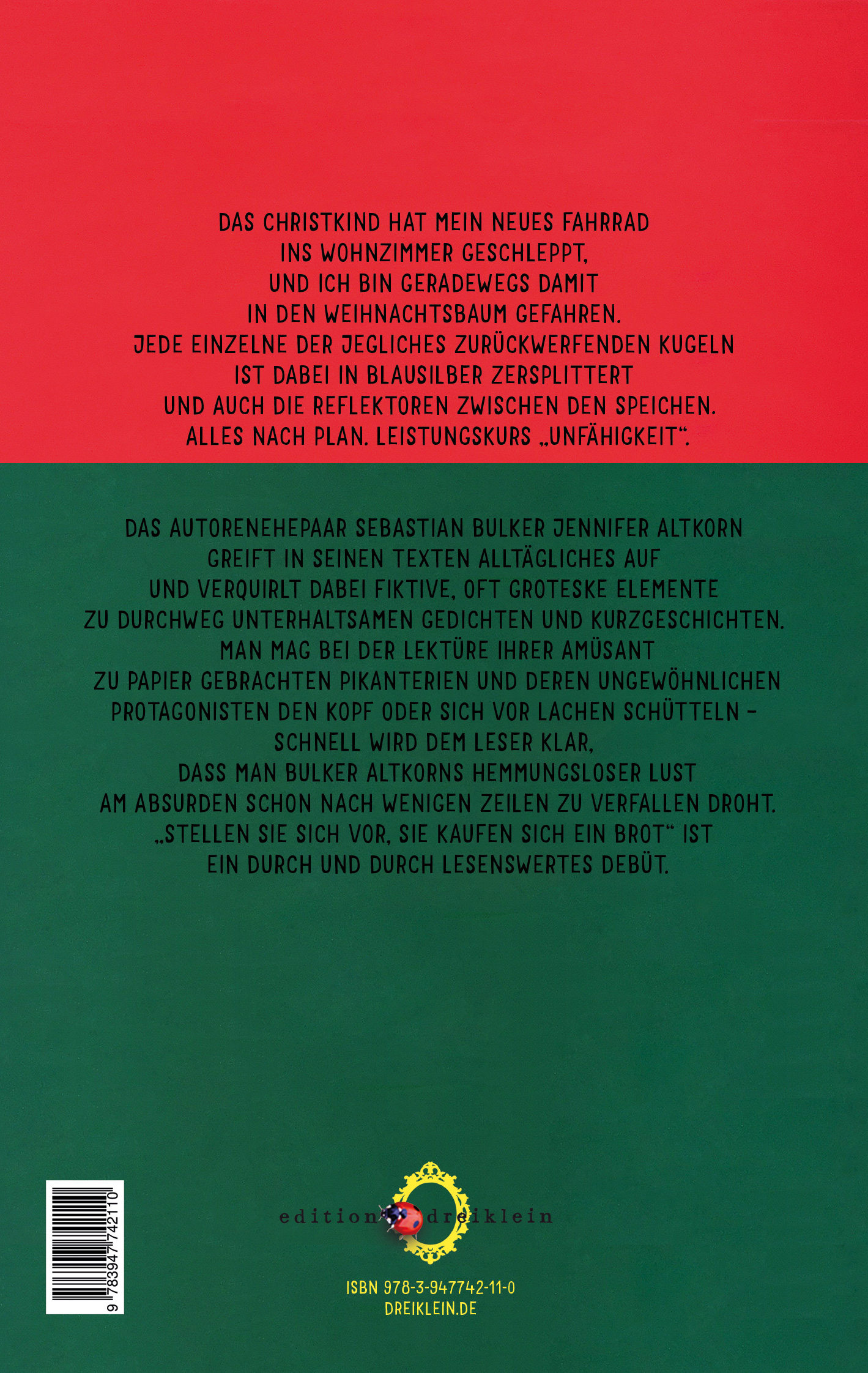 Rückseitencover Stellen Sie sich vor, Sie kaufen sich ein Brot