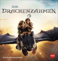 Drachenzähmen Postkartenkalender 2026