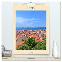 Vorderes Coverbild Piran, Sloweniens Perle am Mittelmeer (hochwertiger Premium Wandkalender 2025 DIN A2 hoch), Kunstdruck in Hochglanz