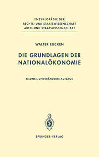 Vorderes Coverbild Die Grundlagen der Nationalökonomie