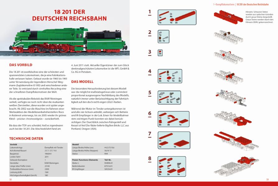 Beispielinhalt (Bild) LEGO®-Loks bauen!