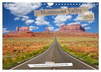Monument Valley - Faszinierende Westernkulisse in den USA (Wandkalender 2025 DIN A4 quer), CALVENDO Monatskalender