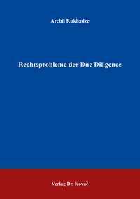 Vorderes Coverbild Rechtsprobleme der Due Diligence