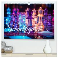 Schachfiguren in Freizeitkleidung (hochwertiger Premium Wandkalender 2026 DIN A2 quer), Kunstdruck in Hochglanz