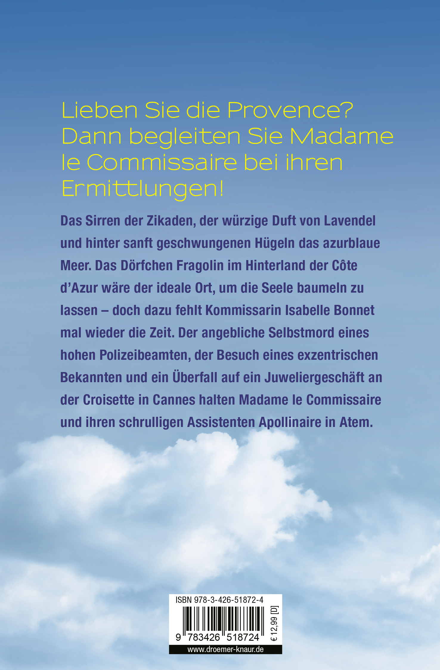 Rückseitencover Madame le Commissaire und der Tod des Polizeichefs
