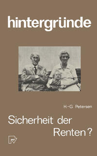 Vorderes Coverbild Sicherheit der Renten?
