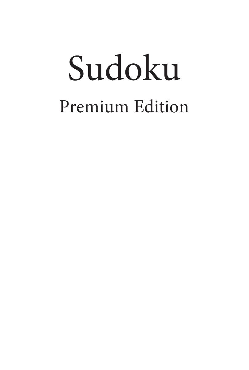 Beispielinhalt (Bild) Sudoku - Premium Edition