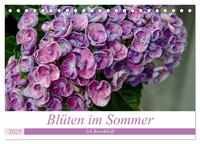 Blüten im Sommer (Tischkalender 2025 DIN A5 quer), CALVENDO Monatskalender