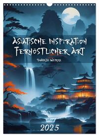 Vorderes Coverbild Asiatische Inspiration Fernöstlicher Art - Dunkle Werke (Wandkalender 2025 DIN A3 hoch), CALVENDO Monatskalender