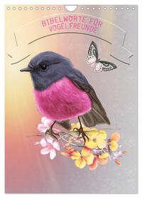 Bibelworte für Vogelfreunde (Wandkalender 2026 DIN A4 hoch), CALVENDO Monatskalender