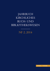 Jahrbuch kirchliches Buch- und Bibliothekswesen