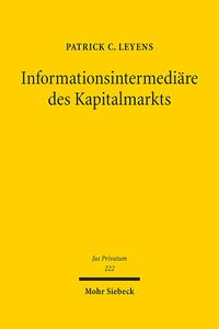 Informationsintermediäre des Kapitalmarkts