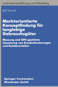 Vorderes Coverbild Marktorientierte Konzeptfindung für langlebige Gebrauchsgüter