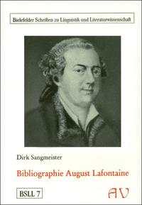 Vorderes Coverbild Bibliographie August Lafontaine