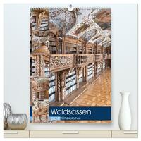 Waldsassen Stiftsbibliothek (hochwertiger Premium Wandkalender 2026 DIN A2 hoch), Kunstdruck in Hochglanz