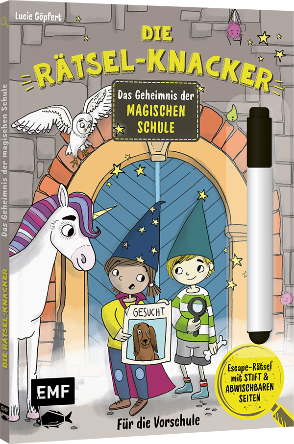 Die Rätsel-Knacker – Das Geheimnis der magischen Schule (Buch mit abwischbarem Stift)