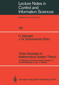 Three Decades of Mathematical System Theory