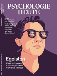 Vorderes Coverbild Psychologie Heute 11/2021: Egoisten