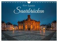 Vorderes Coverbild City Lights Saarbrücken (Wandkalender 2026 DIN A4 quer), CALVENDO Monatskalender