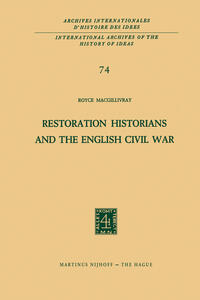 Vorderes Coverbild Restoration Historians and the English Civil War