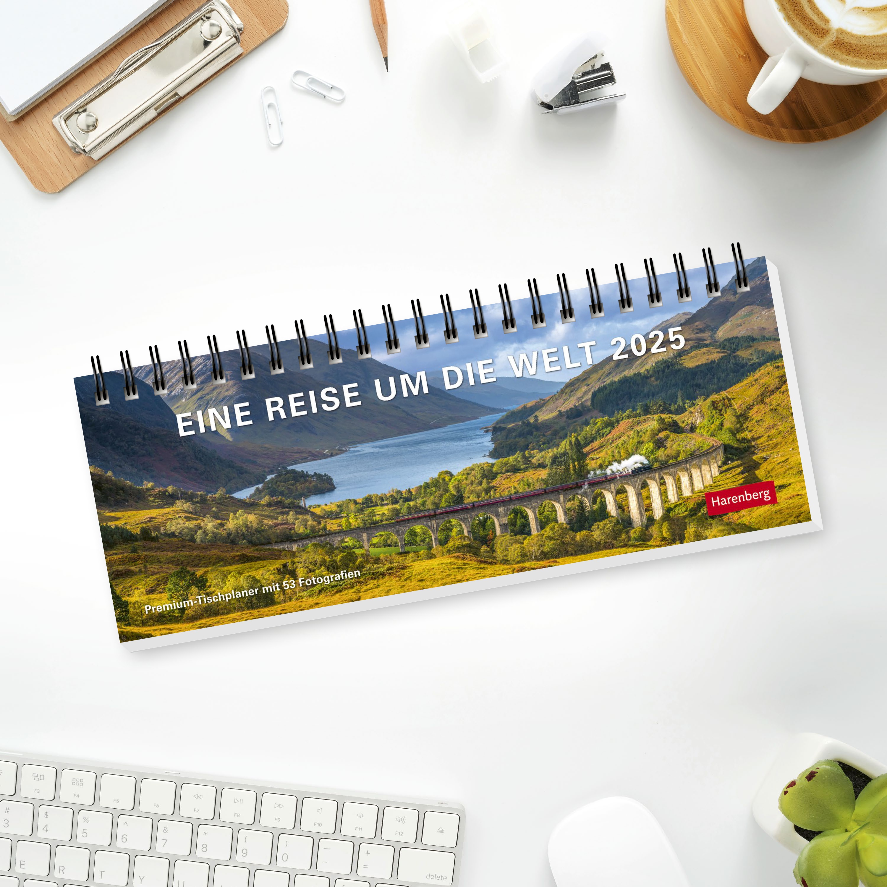Eine Reise um die Welt Premium-Tischplaner 2025 - Wochenkalender mit 53 Fotografien