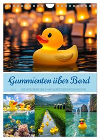 Vorderes Coverbild Gummienten über Bord (Wandkalender 2026 DIN A4 hoch), CALVENDO Monatskalender