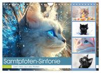 Samtpfoten-Sinfonie (Wandkalender 2026 DIN A4 quer), CALVENDO Monatskalender