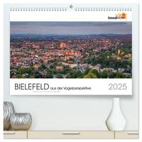 BIELEFELD aus der Vogelperspektive (hochwertiger Premium Wandkalender 2025 DIN A2 quer), Kunstdruck in Hochglanz