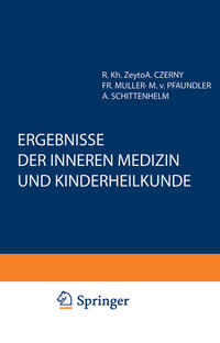 Vorderes Coverbild Ergebnisse der Inneren Medizin und Kinderheilkunde