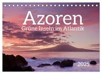 Azoren - Grüne Inseln im Atlantik 2025 (Tischkalender 2025 DIN A5 quer), CALVENDO Monatskalender