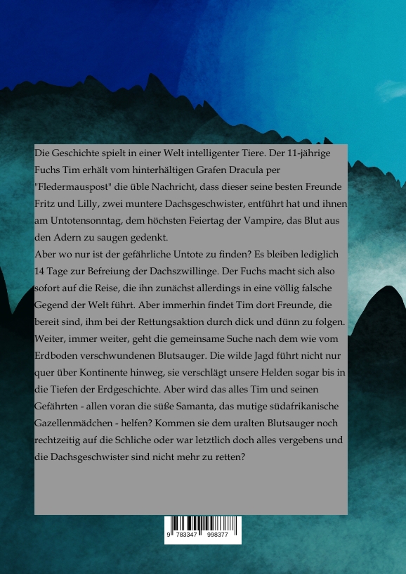 Rückseitencover DAS SCHLOSS DES VAMPIRS
