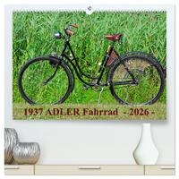 1937 ADLER Fahrrad (hochwertiger Premium Wandkalender 2026 DIN A2 quer), Kunstdruck in Hochglanz