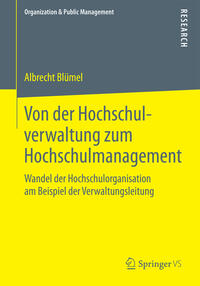 Vorderes Coverbild Von der Hochschulverwaltung zum Hochschulmanagement