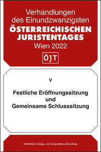 Festliche Eröffnungssitzung und Gemeinsame Schlusssitzung