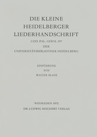Die kleine Heidelberger Liederhandschrift